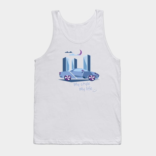 Sports car Tank Top by Katrin Moth